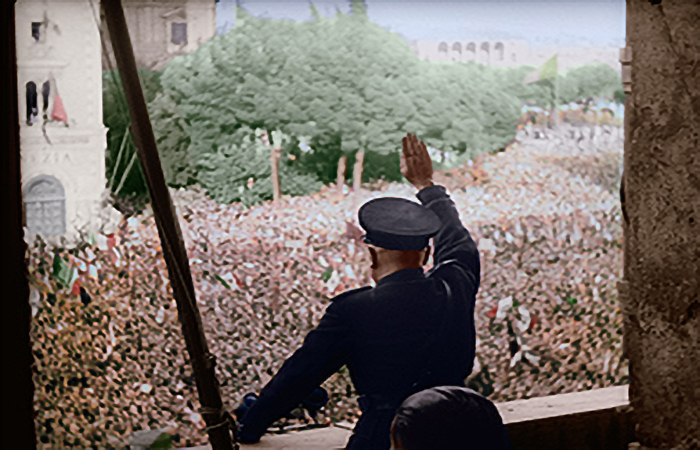 Mussolini declaration of war, one of our works in Human Touch Media