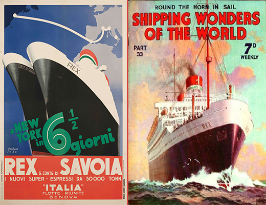 Vintage posters depicting Rex